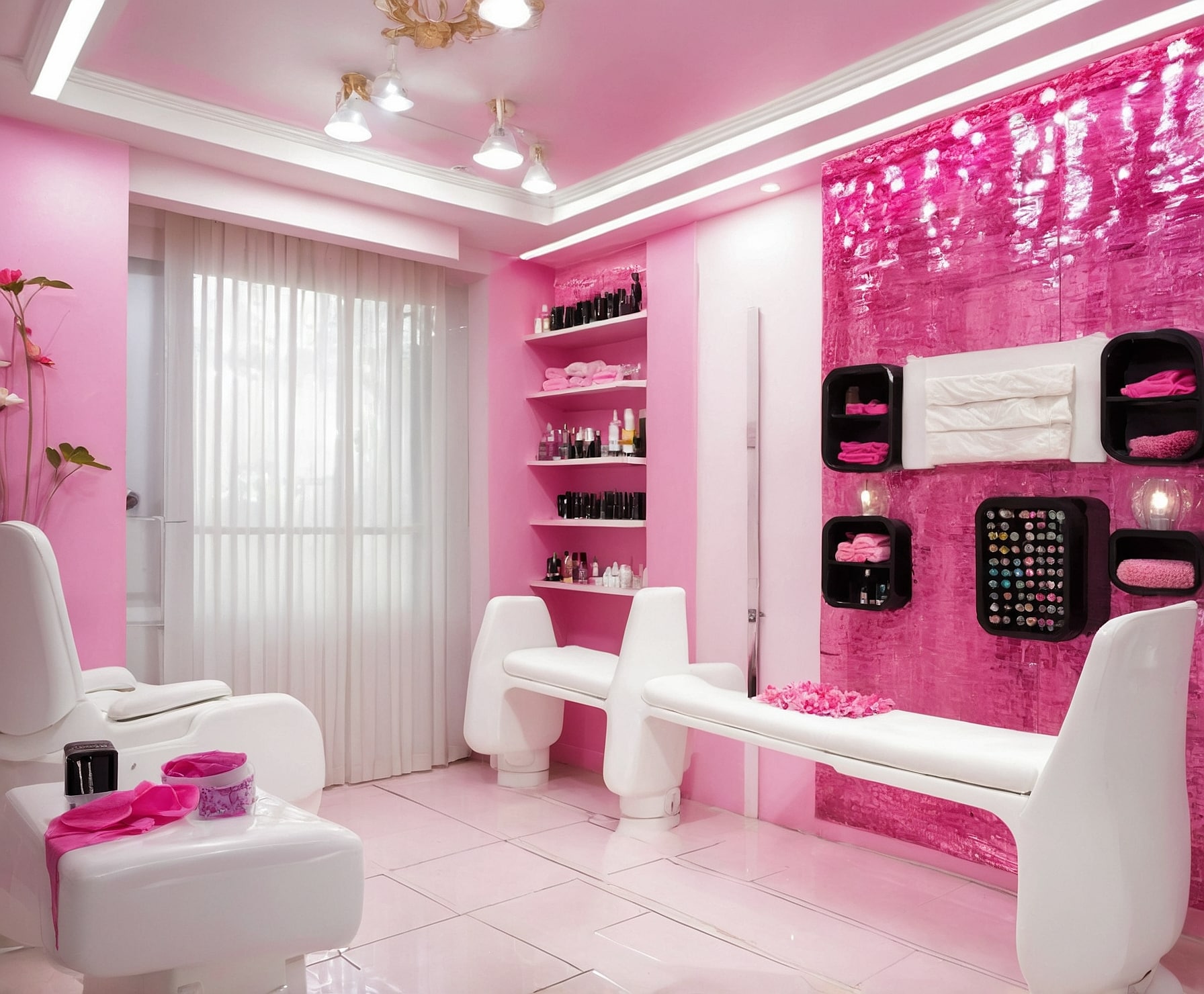 Uñas de gel con diseños creativos y personalizados.